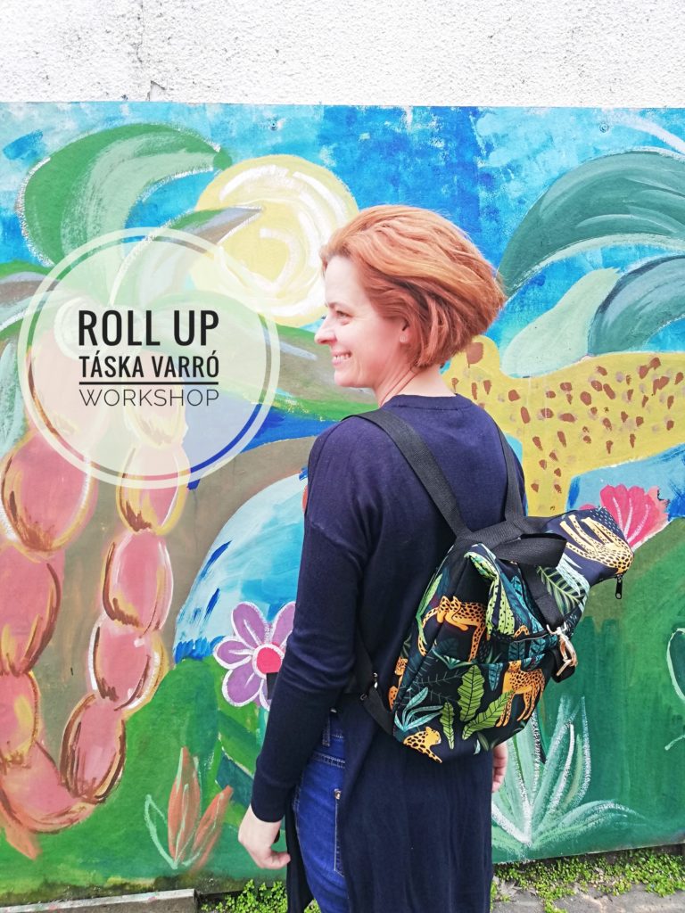Roll up táska varró workshop online/video oktatással